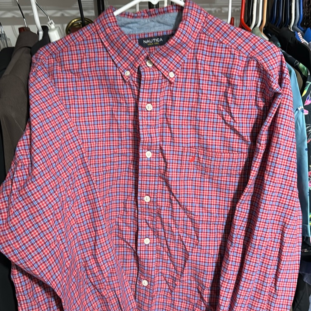 Nautica Long sleeve button up XL